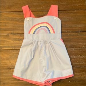 COPY - Beaufort Bonnet Ruthie Romper with Rainbow